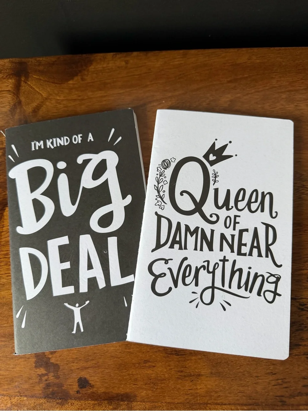 Set of Two paperback Graphic Notebooks - Black & White